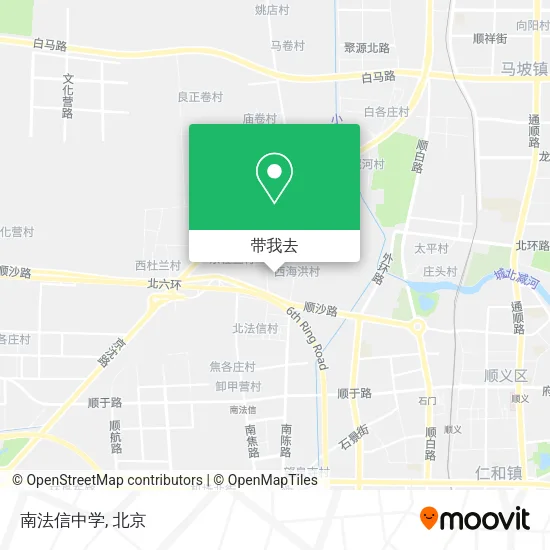 南法信中学地图