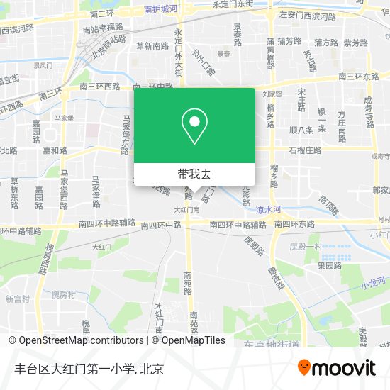 丰台区大红门第一小学地图