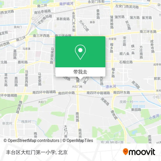 丰台区大红门第一小学地图