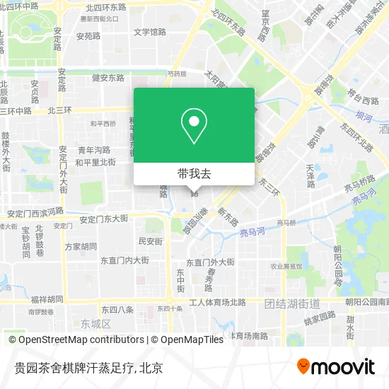 贵园茶舍棋牌汗蒸足疗地图