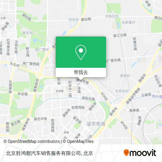北京胜鸿都汽车销售服务有限公司地图