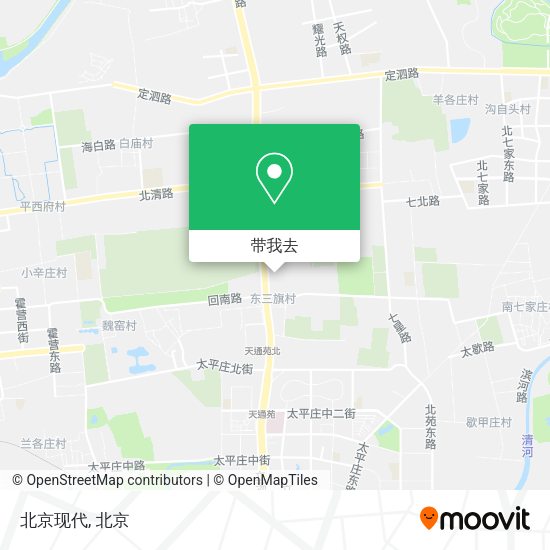 北京现代地图