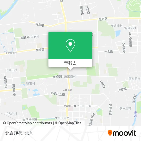 北京现代地图