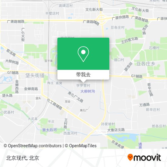 北京现代地图