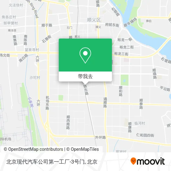 北京现代汽车公司第一工厂-3号门地图