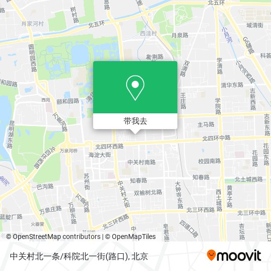 中关村北一条/科院北一街(路口)地图