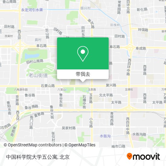 中国科学院大学五公寓地图