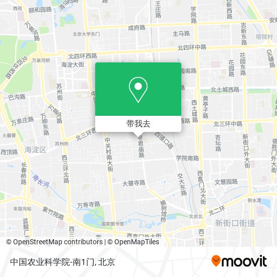 中国农业科学院-南1门地图