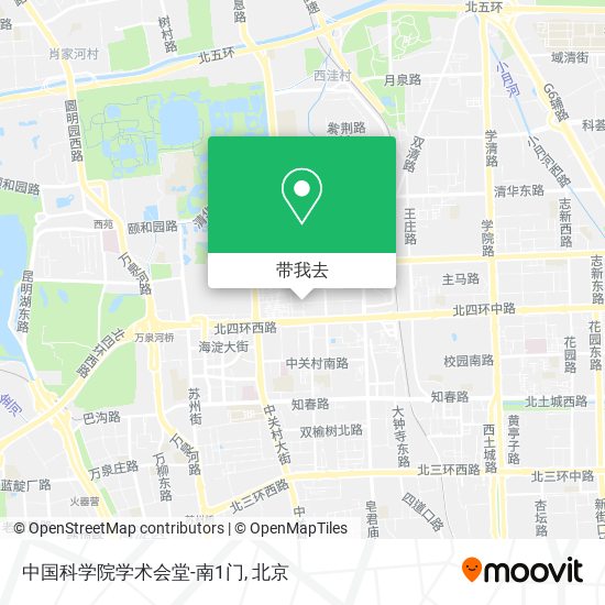 中国科学院学术会堂-南1门地图
