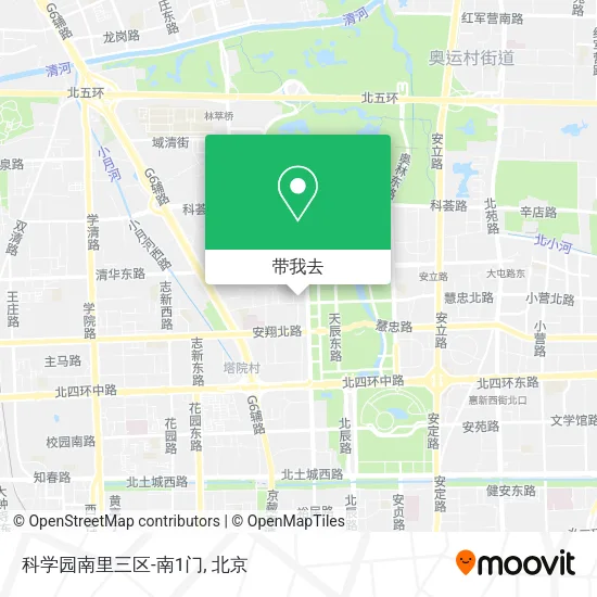 科学园南里三区-南1门地图
