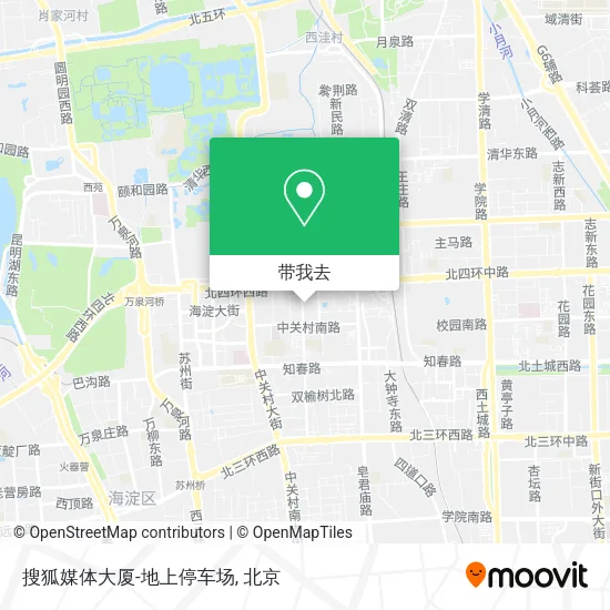 搜狐媒体大厦-地上停车场地图