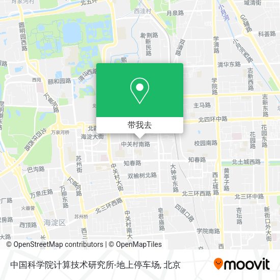 中国科学院计算技术研究所-地上停车场地图