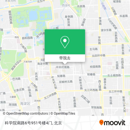 科学院南路6号951号楼4门地图