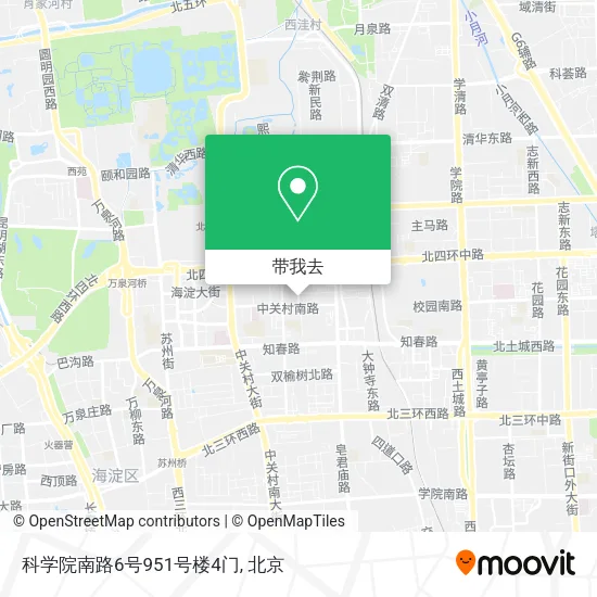 科学院南路6号951号楼4门地图