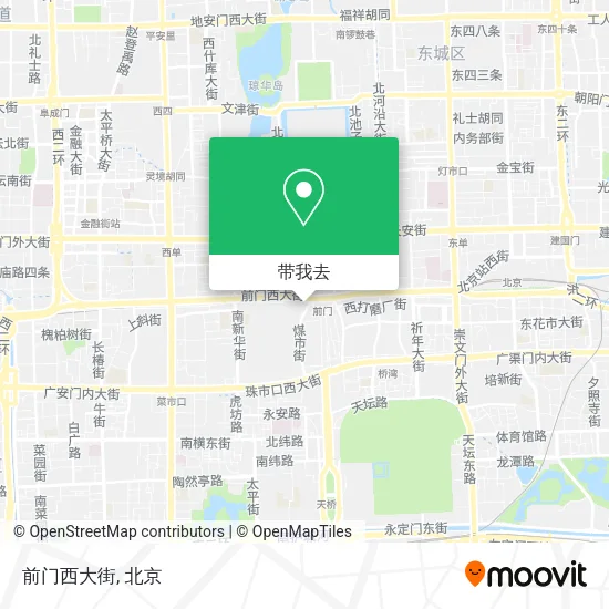 前门西大街地图