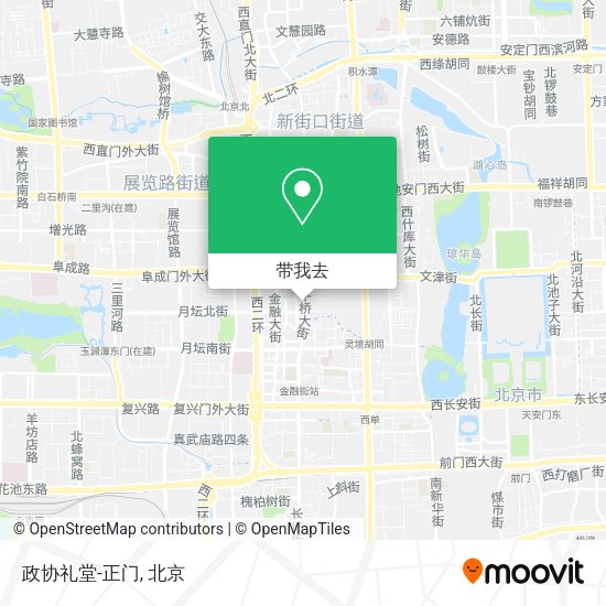 政协礼堂-正门地图