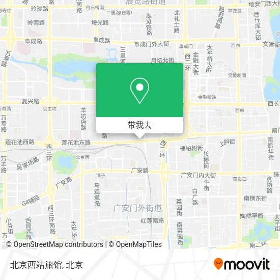 北京西站旅馆地图