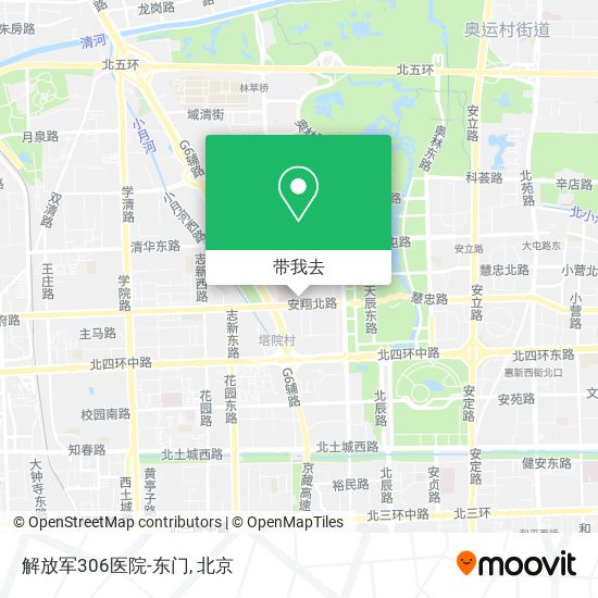 解放军306医院-东门地图