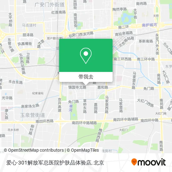 爱心·301解放军总医院护肤品体验店地图