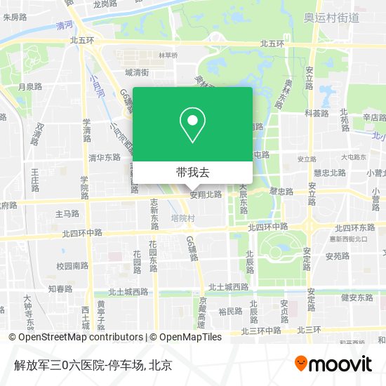 解放军三0六医院-停车场地图