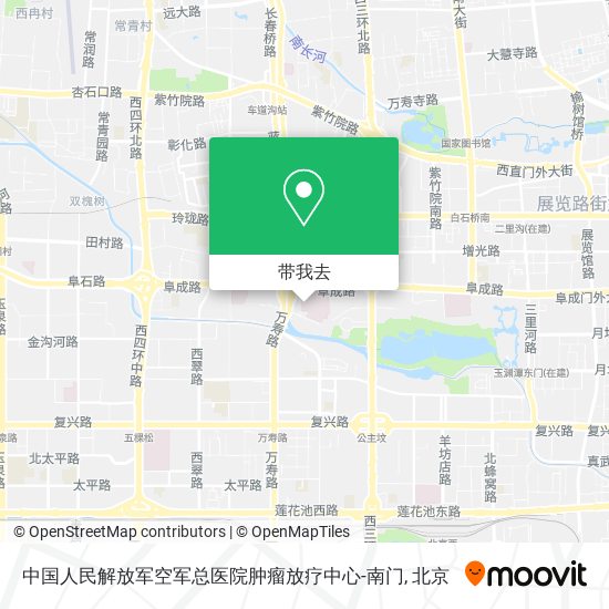 中国人民解放军空军总医院肿瘤放疗中心-南门地图