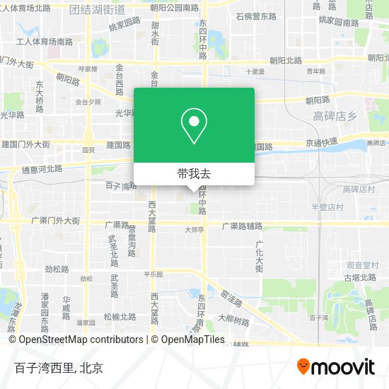 百子湾西里地图