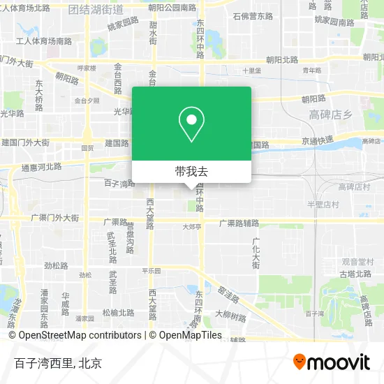 百子湾西里地图