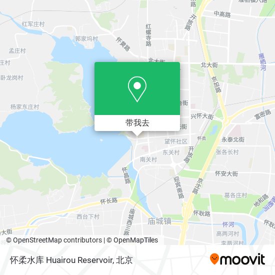 怀柔水库 Huairou Reservoir地图