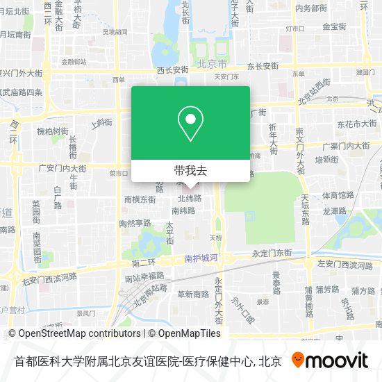 首都医科大学附属北京友谊医院-医疗保健中心地图