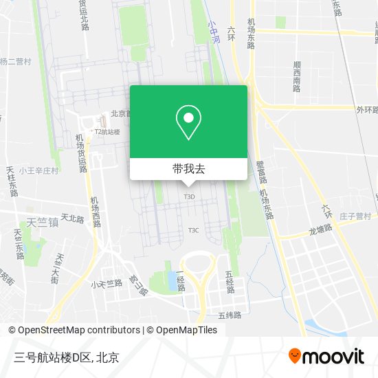 三号航站楼D区地图