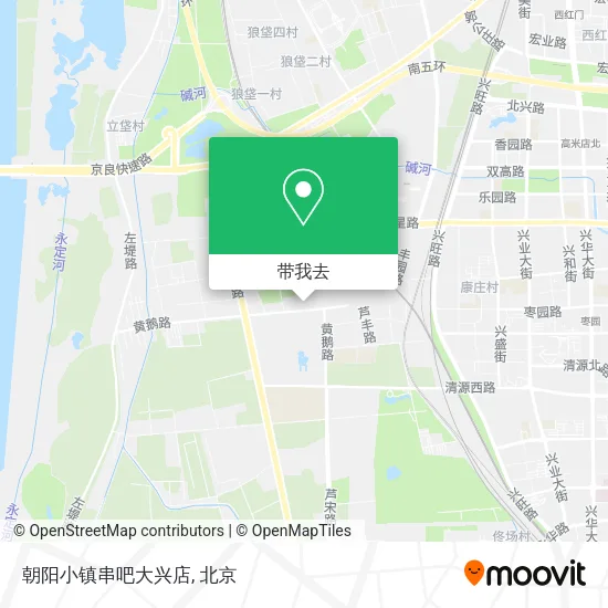 朝阳小镇串吧大兴店地图