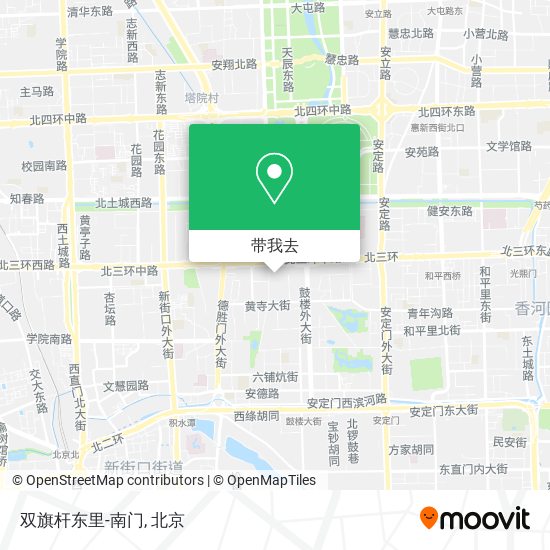 双旗杆东里-南门地图