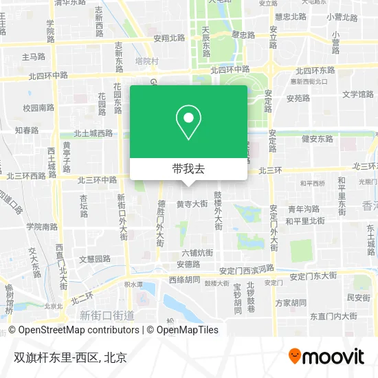 双旗杆东里-西区地图