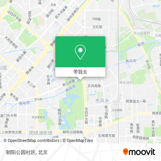 朝阳公园社区地图