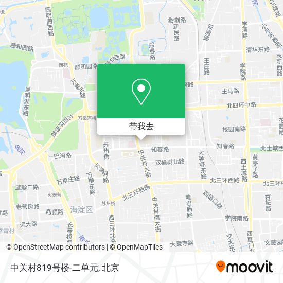 中关村819号楼-二单元地图