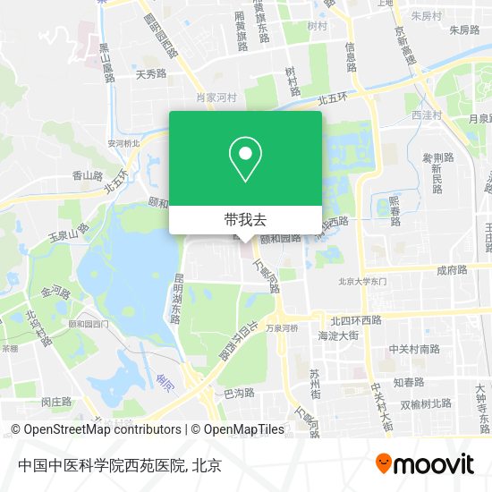 中国中医科学院西苑医院地图