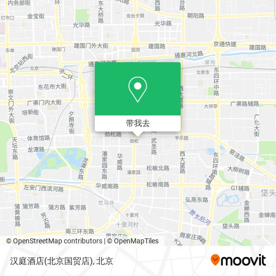 汉庭酒店(北京国贸店)地图