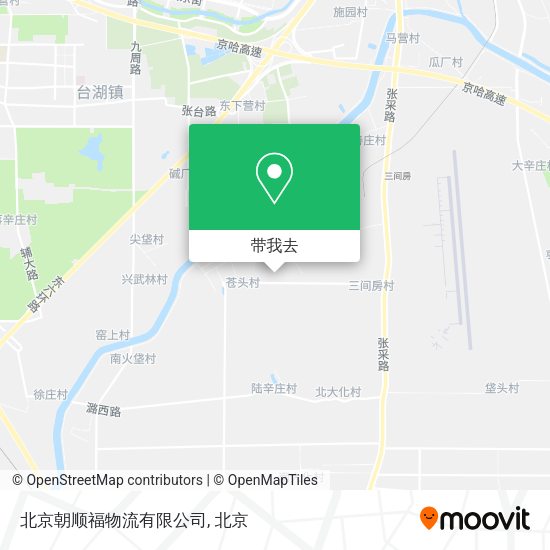 北京朝顺福物流有限公司地图