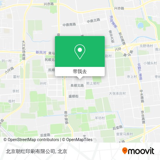 北京朝红印刷有限公司地图