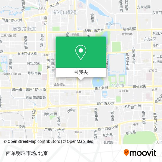 西单明珠市场地图
