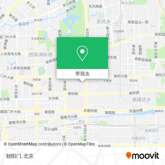 朝阳门地图