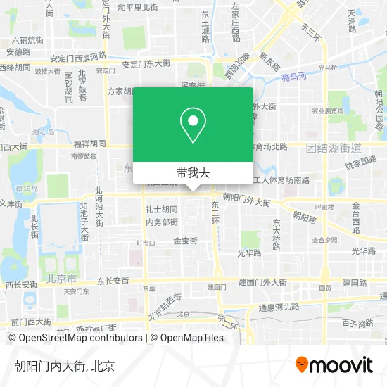 朝阳门内大街地图