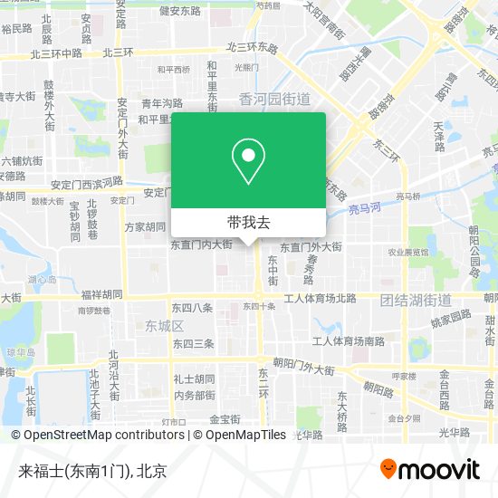 来福士(东南1门)地图