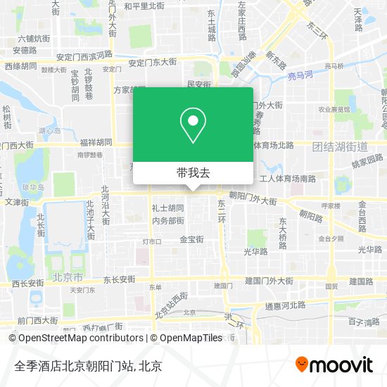 全季酒店北京朝阳门站地图