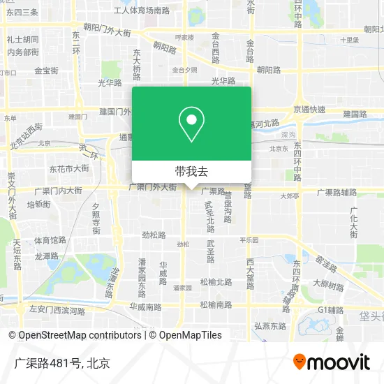 广渠路481号地图