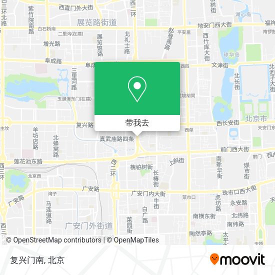 复兴门南地图