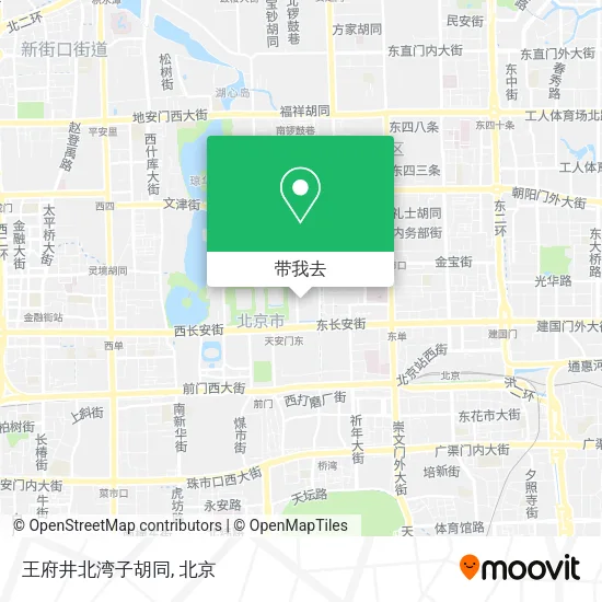 王府井北湾子胡同地图