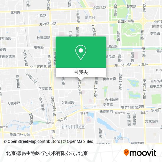 北京德易生物医学技术有限公司地图