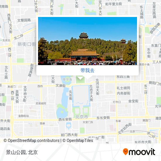 景山公园地图