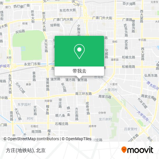 方庄(地铁站)地图